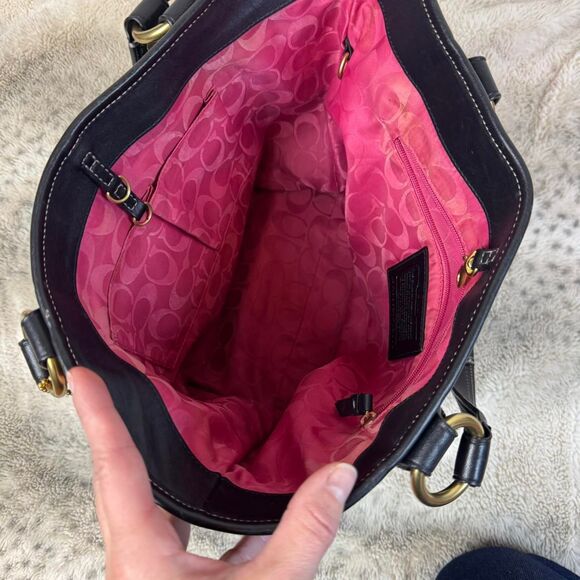 Coach Vintage Y2K Legacy 65th Anniversary Black Leather Shoulder Bag - Picture 6 of 9